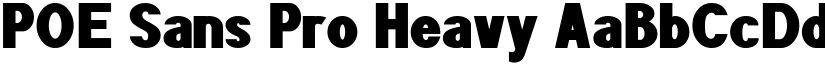 POE Sans Pro Heavy font