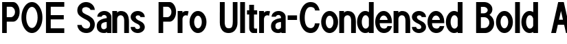 POE Sans Pro Ultra-Condensed Bold font