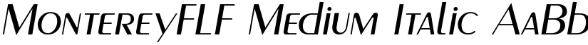 MontereyFLF Medium Italic font