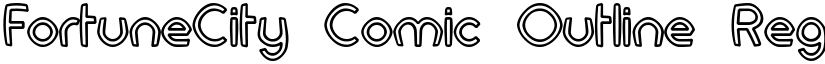 FortuneCity Comic Outline Regular font