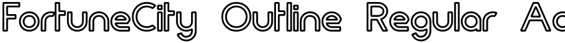 FortuneCity Outline Regular font
