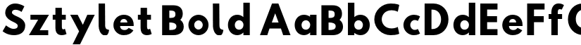 Sztylet Bold font