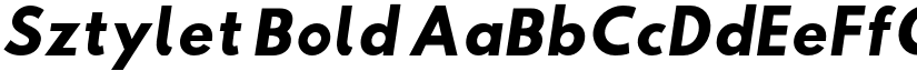 Sztylet Bold font