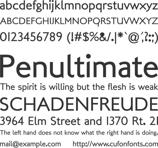 SansBetween font preview