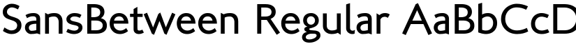 SansBetween Regular font
