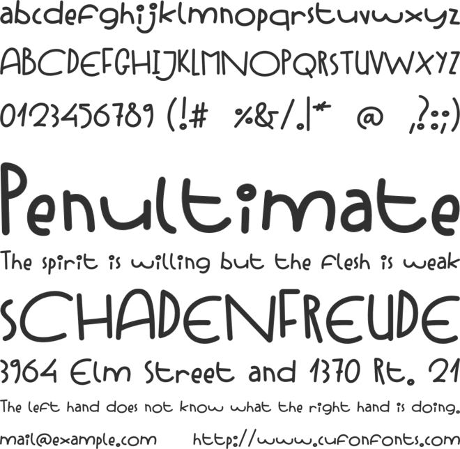 Strawberry Cocktail font preview