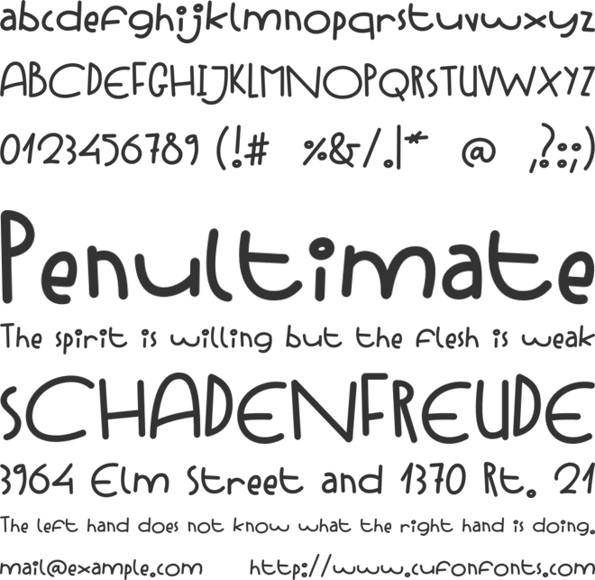 Strawberry Cocktail font preview