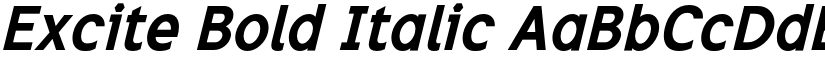 Excite Bold Italic font