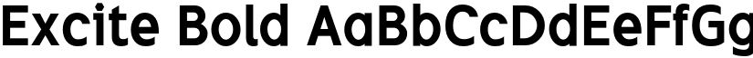 Excite Bold font