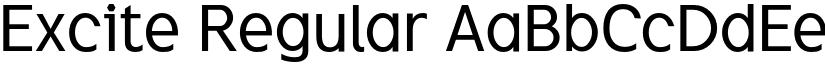 Excite Regular font