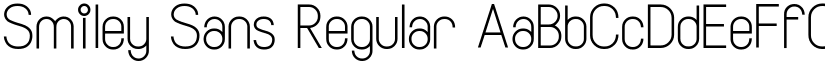 Smiley Sans Regular font
