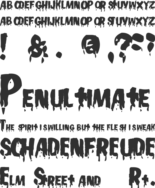 Gooey font preview