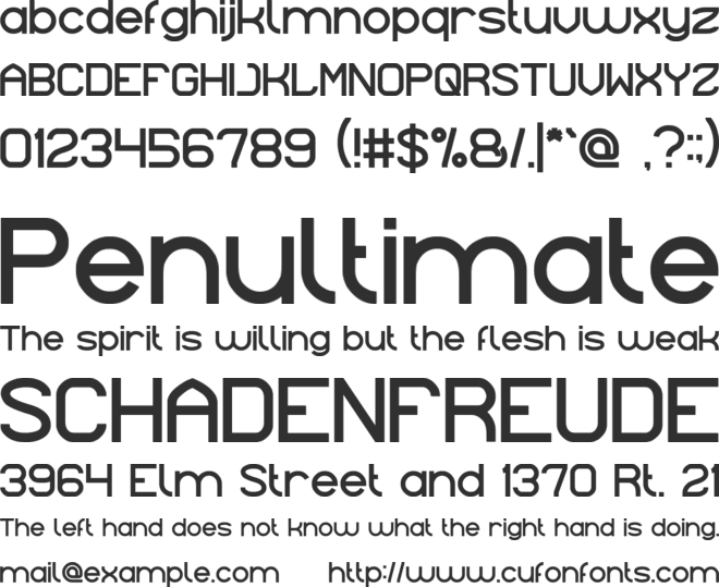 Indonesia font preview