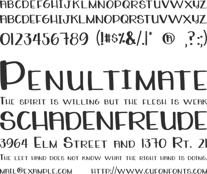 Whiteboard font preview