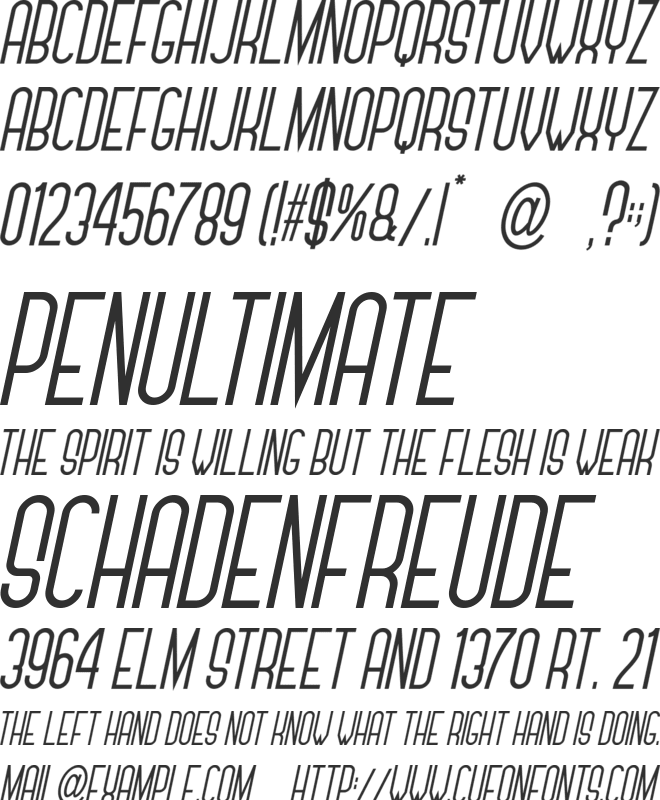 Underestimate font preview