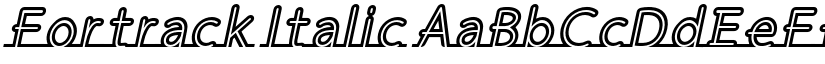 Fortrack Italic font