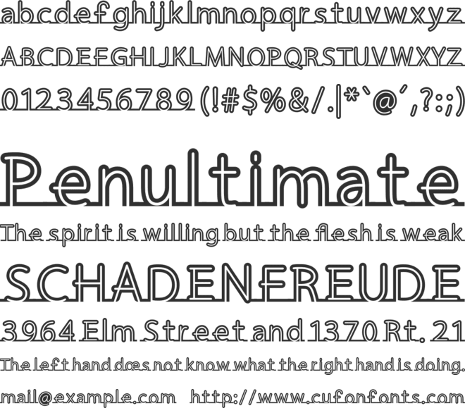 Fortrack font preview