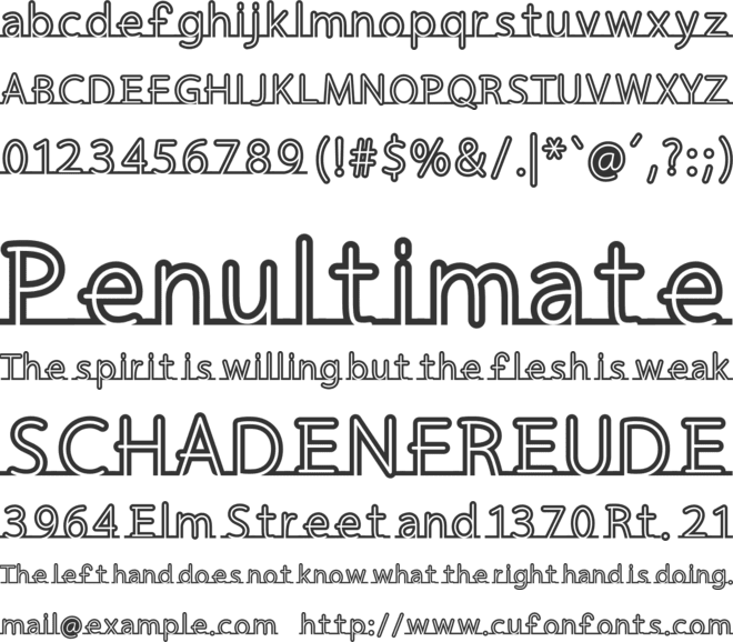 Fortrack font preview