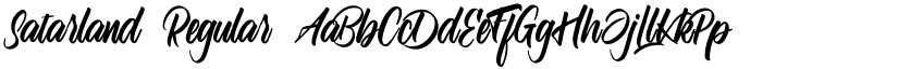 Satarland Regular font