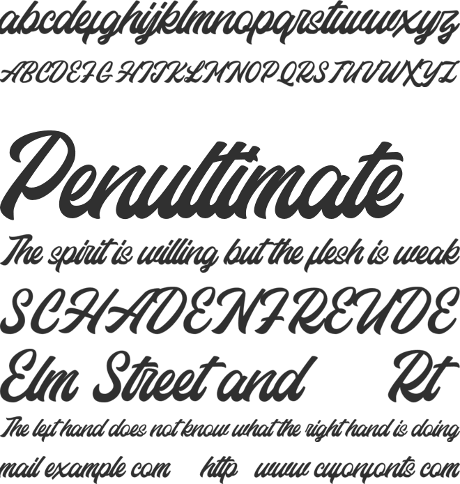 Eastchaft FREE font preview