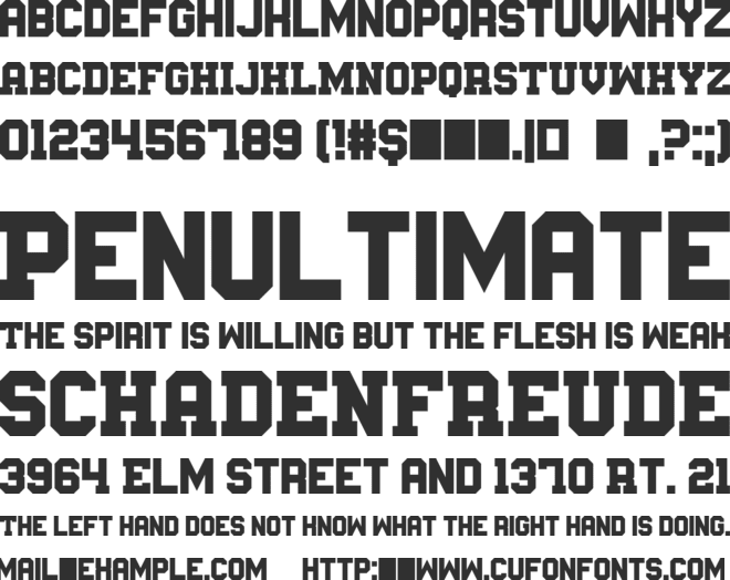 Messe Muenchen font preview