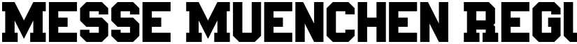 Messe Muenchen Regular font