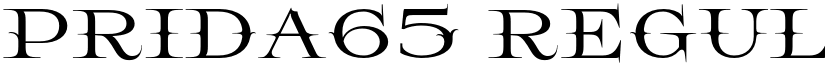 Prida65 Regular font
