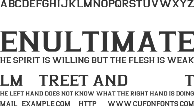 Argentina font preview