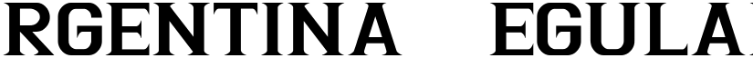 Argentina Regular font