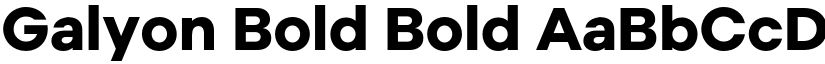 Galyon Bold Bold font