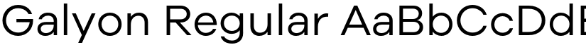 Galyon Regular font