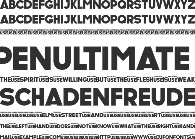 POWERLESS font preview