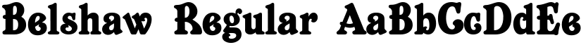 Belshaw Regular font