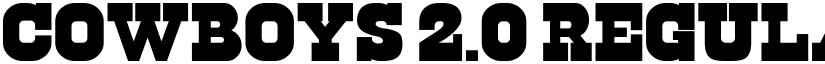 Cowboys 2.0 Regular font