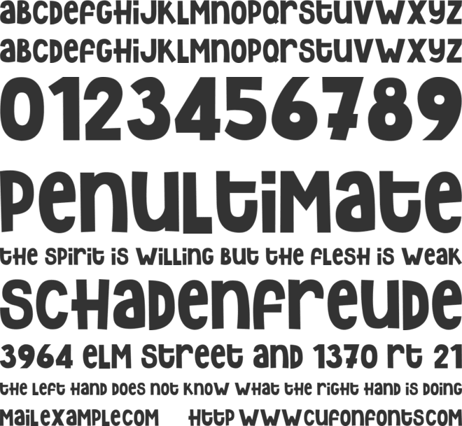 Rezdone font preview