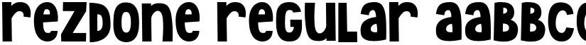 Rezdone Regular font