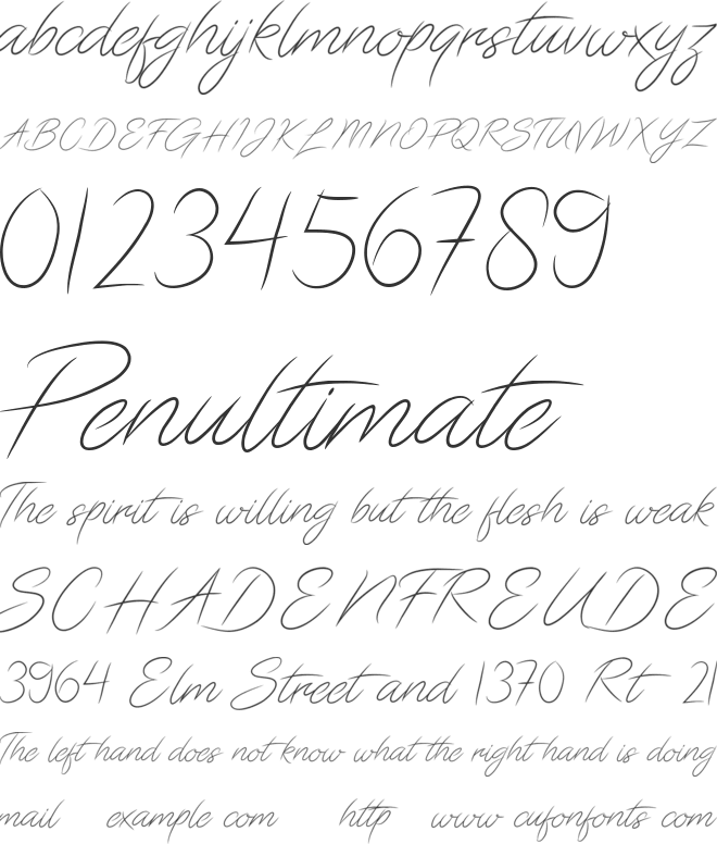 Gladiators font preview