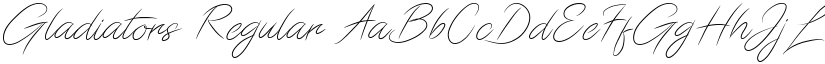 Gladiators Regular font