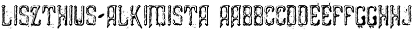 Liszthius-Alkimista font