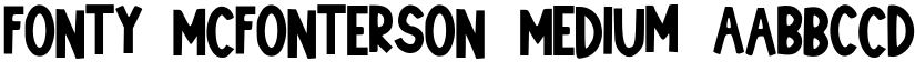Fonty_McFonterson Medium font