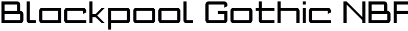 Blackpool Gothic NBP Regular font