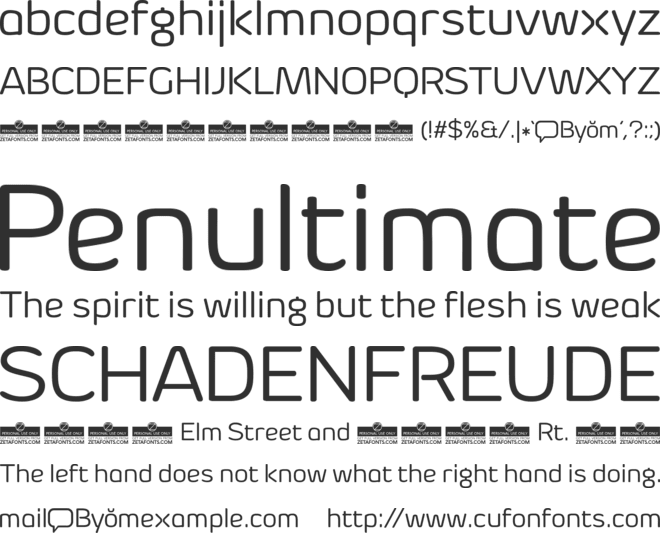 Byom font preview