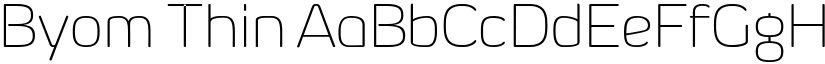 Byom Thin font