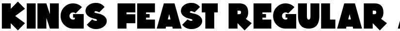 Kings Feast Regular font
