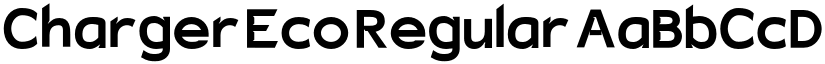 Charger Eco Regular font