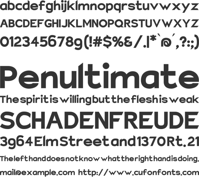 Charger EcoBlack font preview