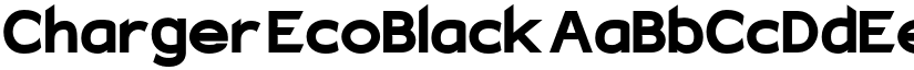 Charger EcoBlack font