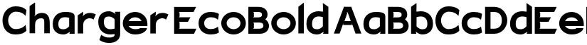 Charger EcoBold font