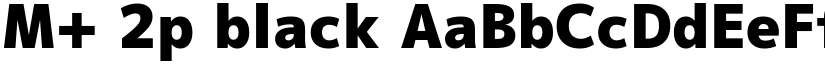 M+ 2p black font