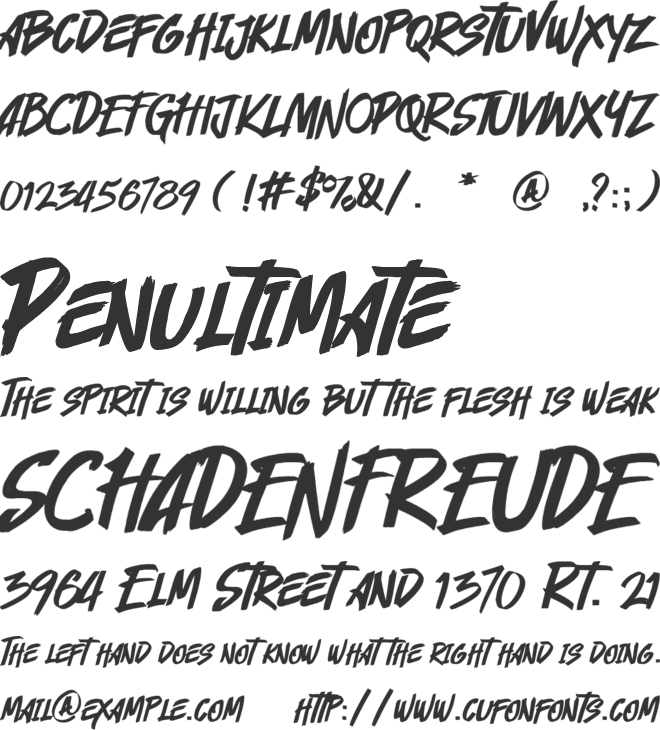 Cyberthrone font preview